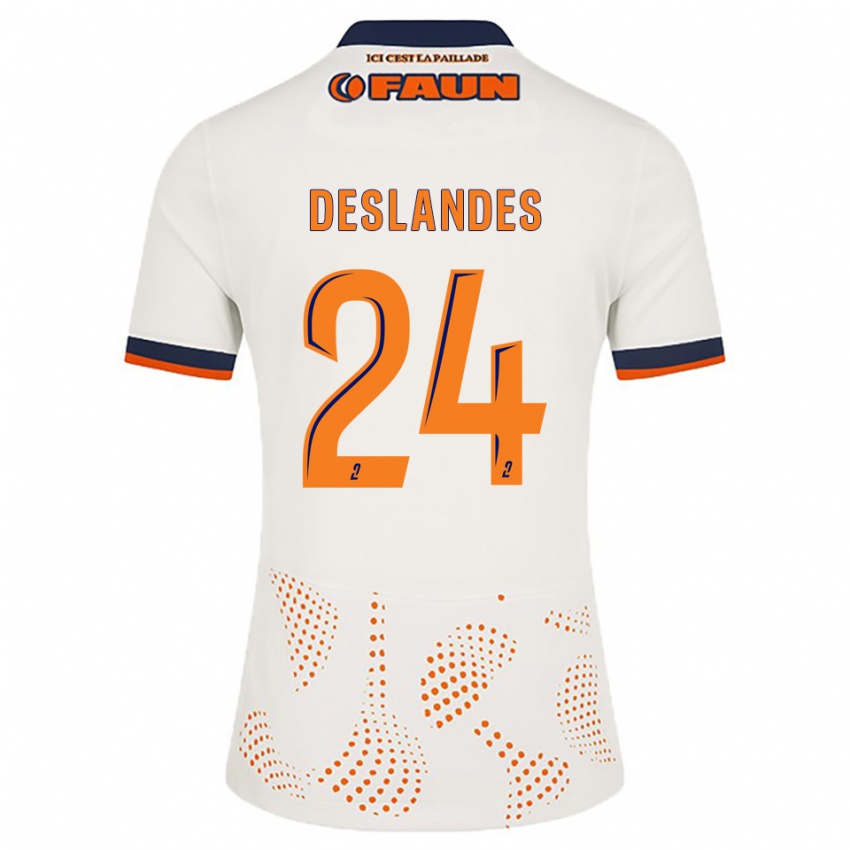 נשים אוקין דלאנדס #24 לבן כתום הרחק ג'רזי 2025/26 חולצה קצרה