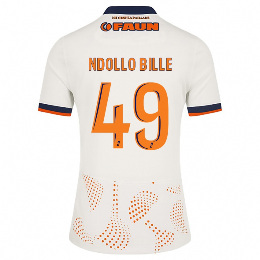 נשים Wilfried Ndollo Bille #49 לבן כתום הרחק ג'רזי 2025/26 חולצה קצרה