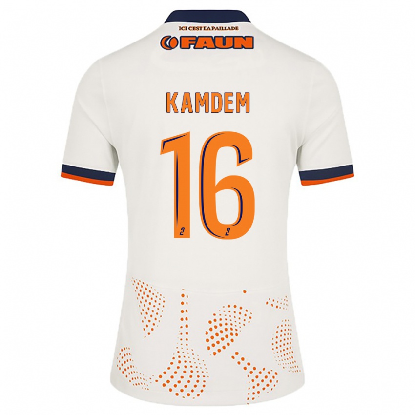 נשים Kevin Kamdem #16 לבן כתום הרחק ג'רזי 2025/26 חולצה קצרה