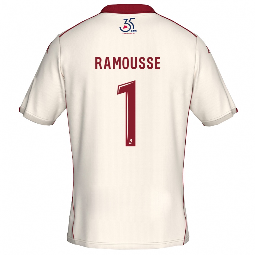 נשים תיאו רמוס #1 לבן בורדו הרחק ג'רזי 2025/26 חולצה קצרה