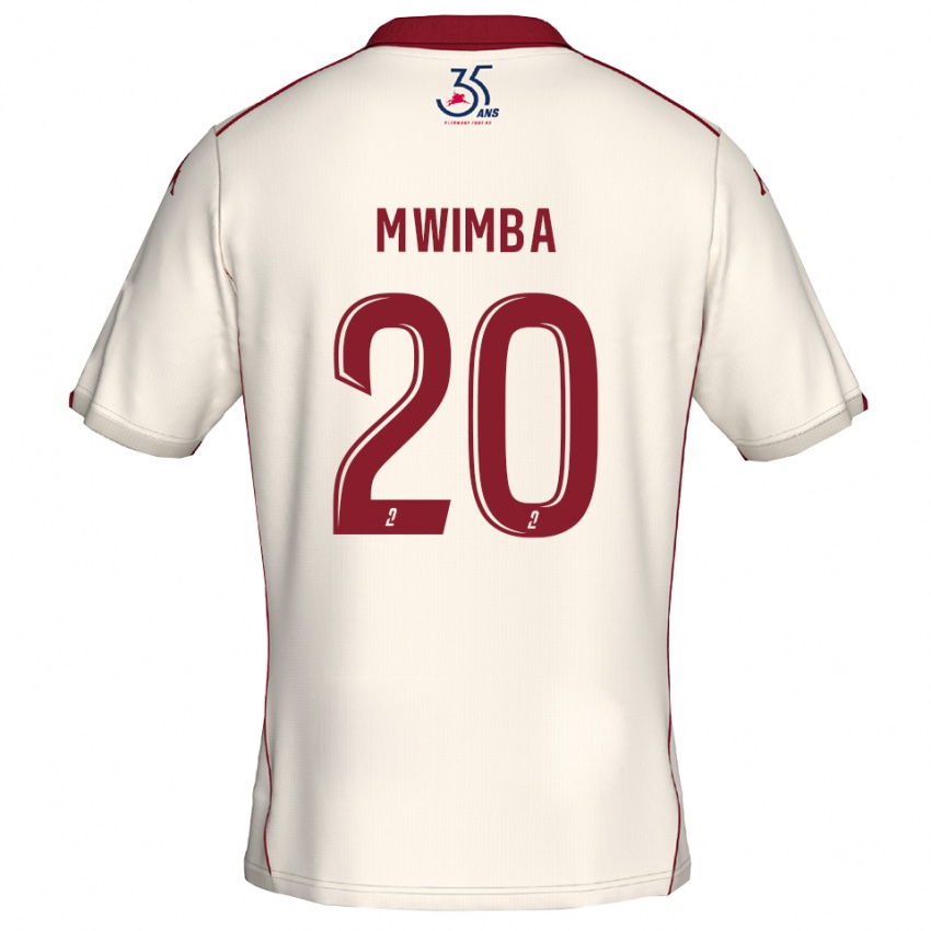 נשים הוסואה מווימבה איסלה #20 לבן בורדו הרחק ג'רזי 2025/26 חולצה קצרה