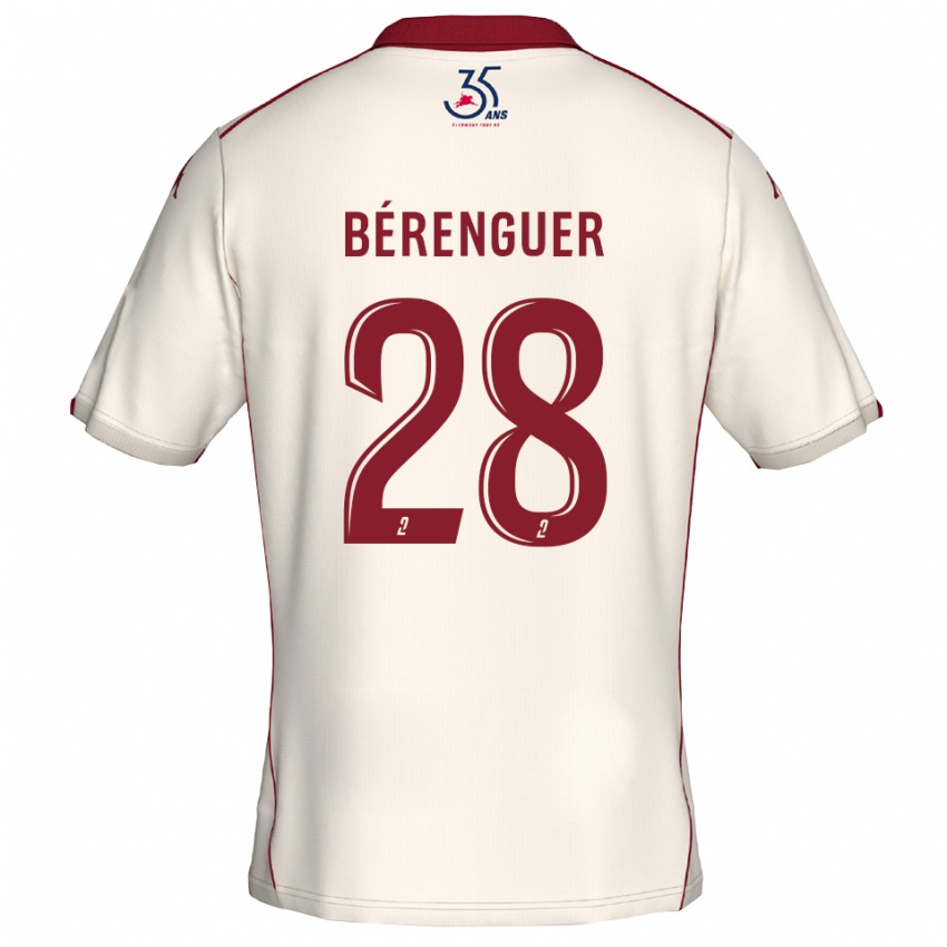 נשים Camille Bérenguer #28 לבן בורדו הרחק ג'רזי 2025/26 חולצה קצרה