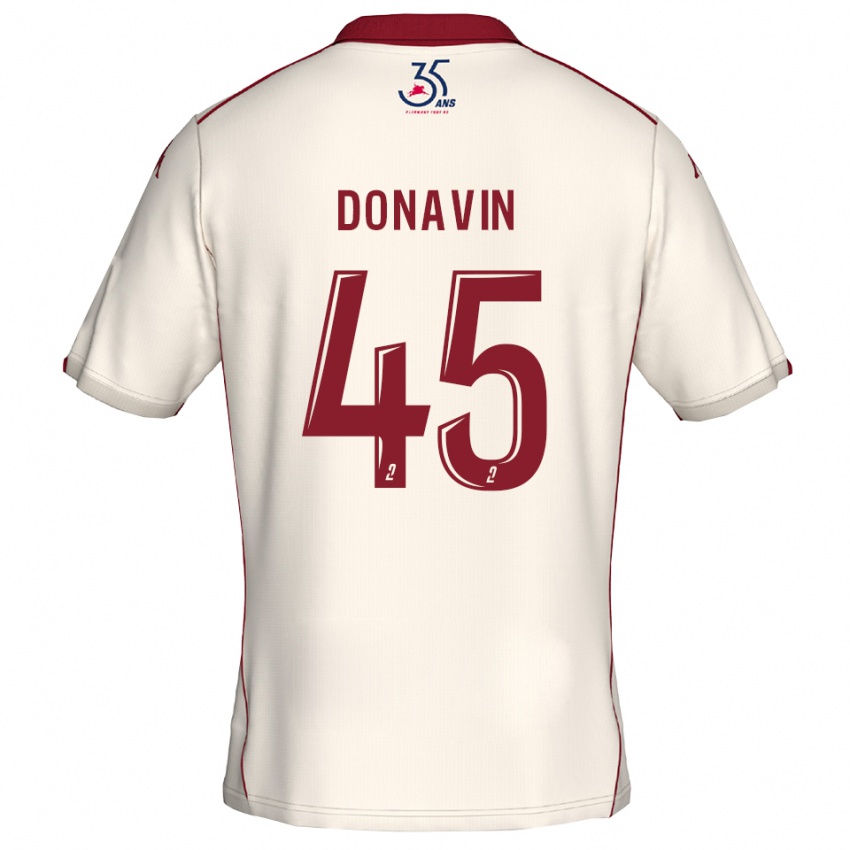 נשים מאטיס דונבין #45 לבן בורדו הרחק ג'רזי 2025/26 חולצה קצרה