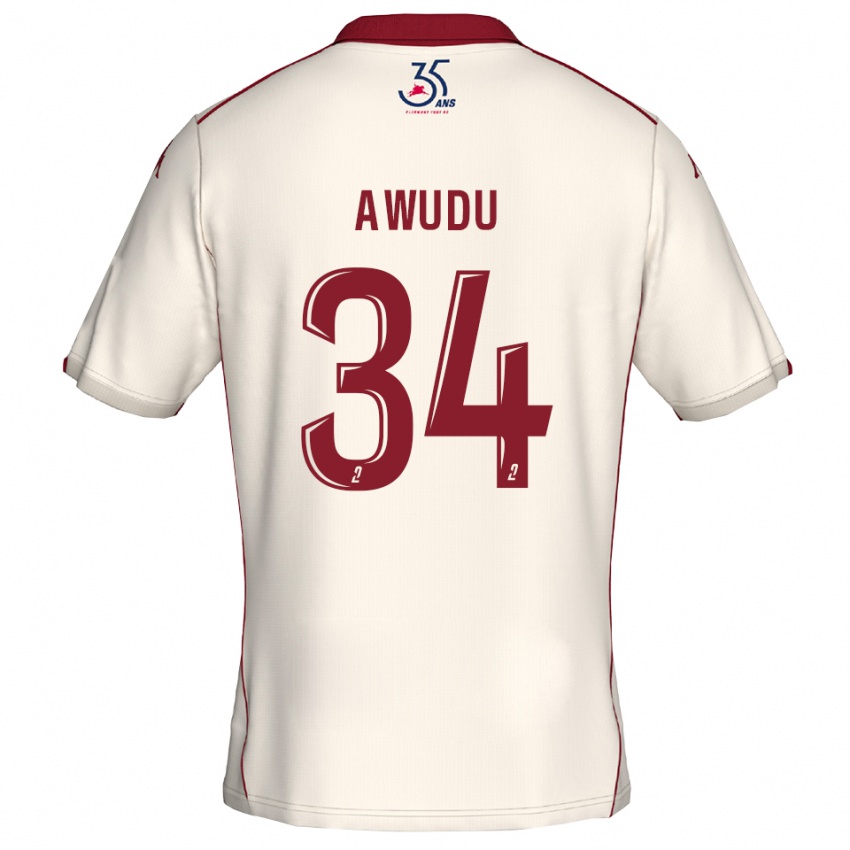 נשים סומאילה אובודו #34 לבן בורדו הרחק ג'רזי 2025/26 חולצה קצרה