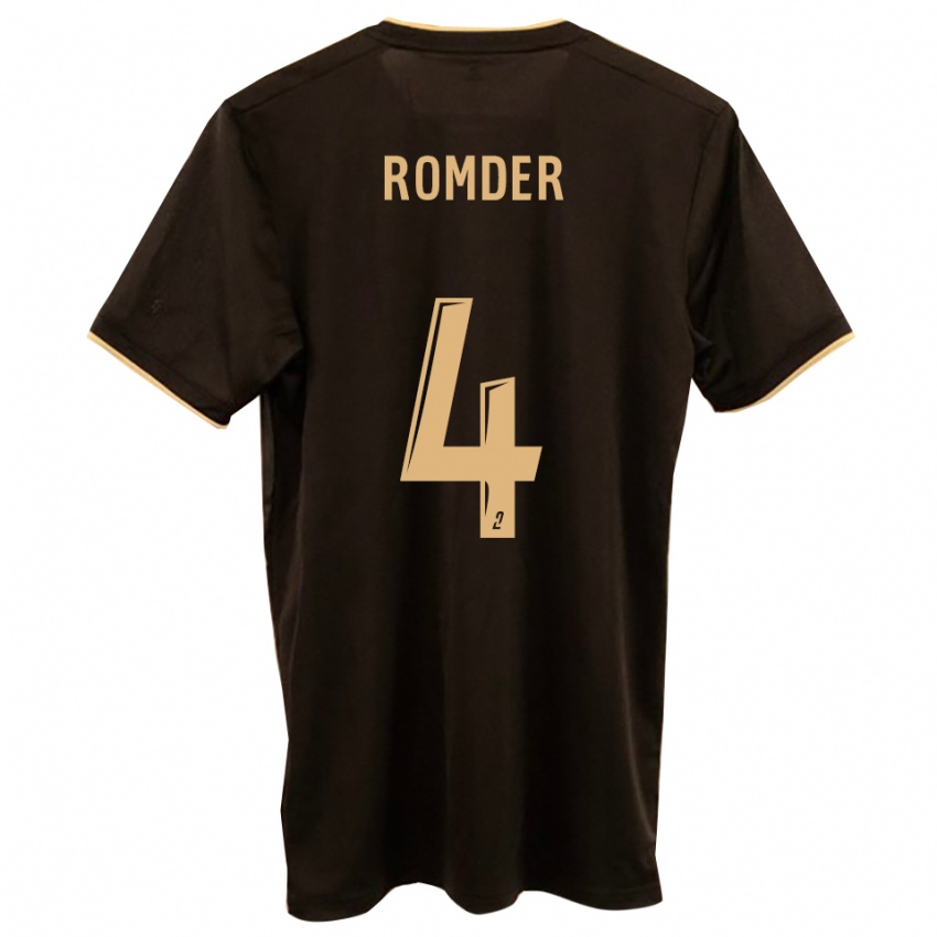 נשים Mathis Romder #4 כחול אדום הרחק ג'רזי 2025/26 חולצה קצרה