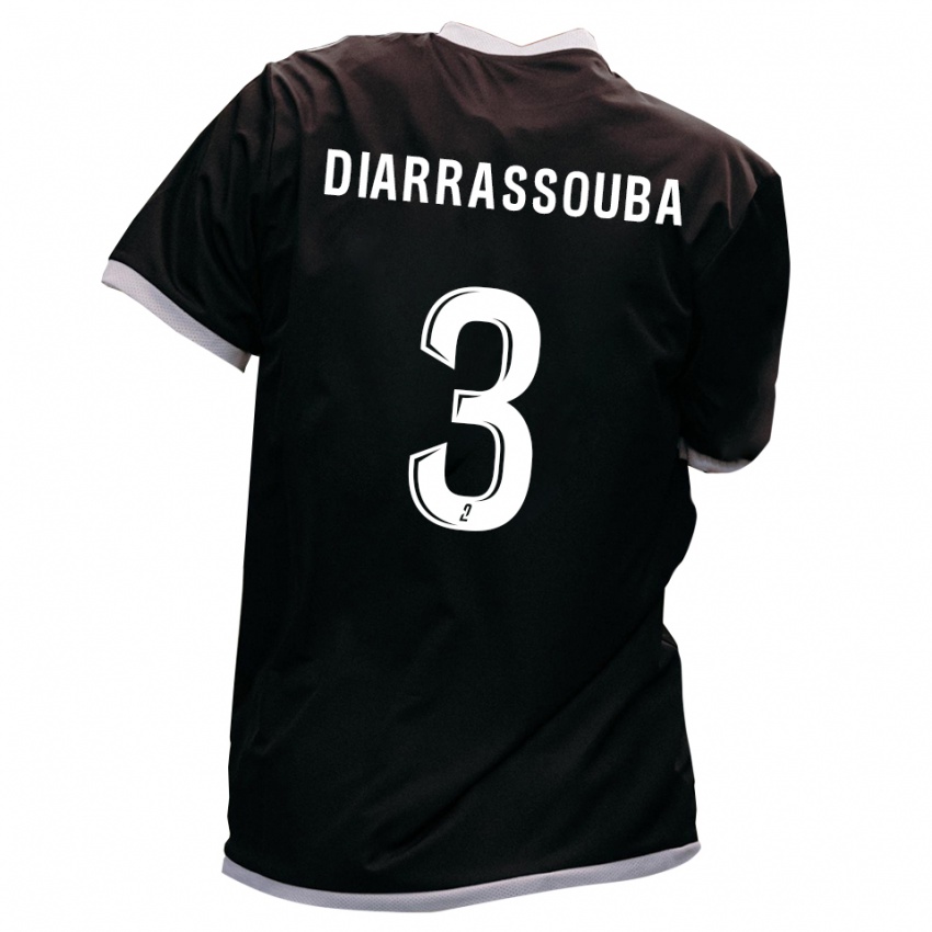 נשים Corneille Diarrassouba #3 שחור זהב הרחק ג'רזי 2025/26 חולצה קצרה