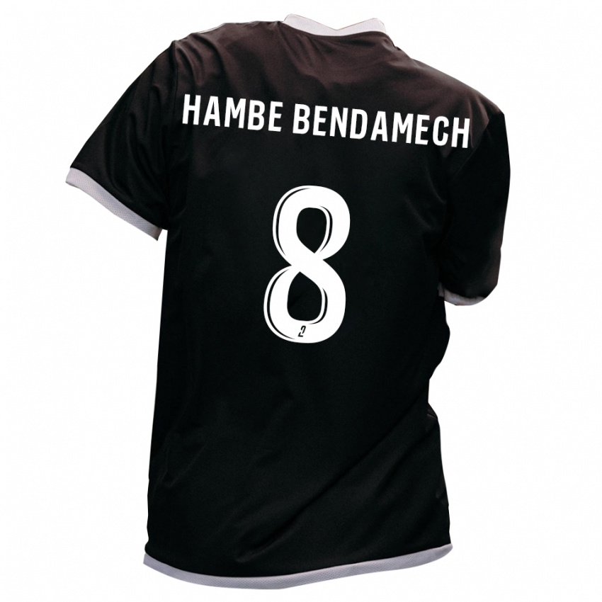 נשים Liam Hambe Bendamech #8 שחור זהב הרחק ג'רזי 2025/26 חולצה קצרה