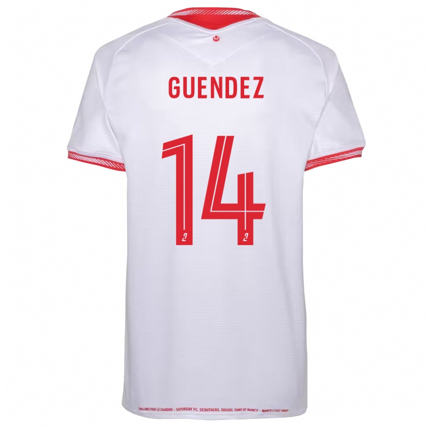 נשים Mattheo Guendez #14 שחור אדום הרחק ג'רזי 2025/26 חולצה קצרה