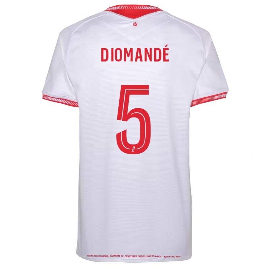 נשים פול דיומנדה #5 שחור אדום הרחק ג'רזי 2025/26 חולצה קצרה