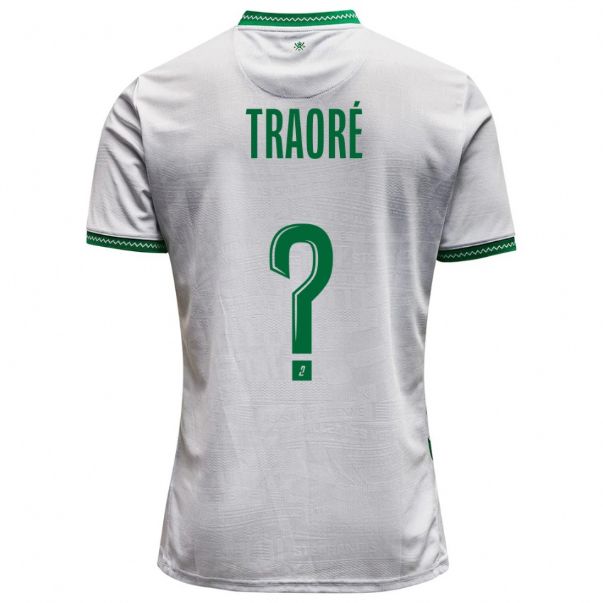 נשים Aboubakar Traoré #0 לבן ירוק הרחק ג'רזי 2025/26 חולצה קצרה