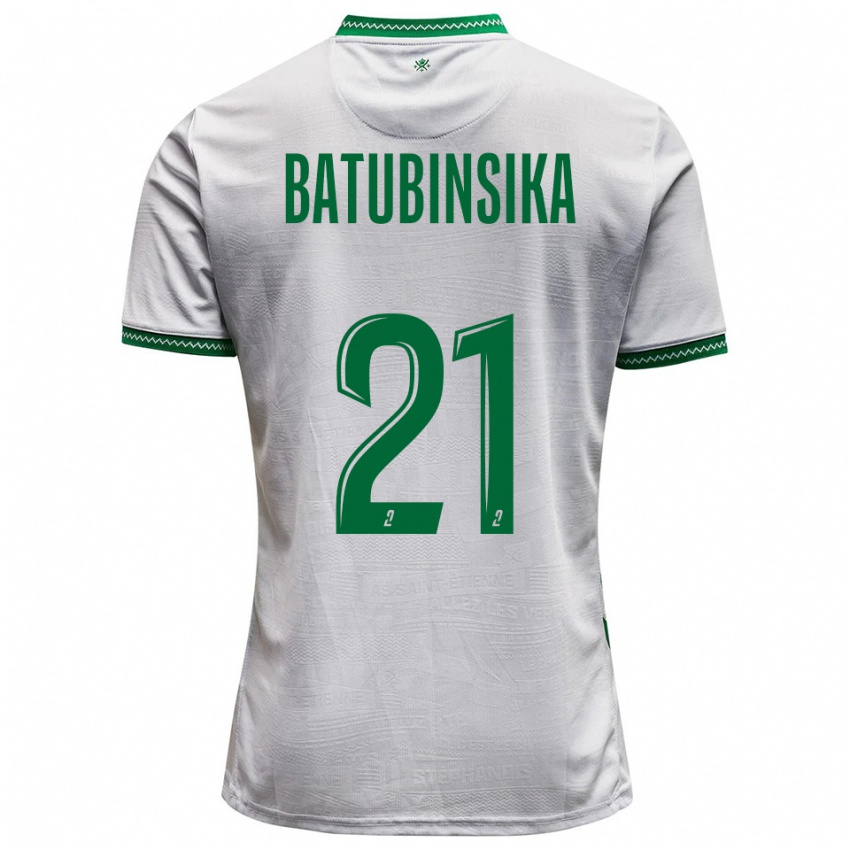 נשים דילן בטובינסיקה #21 לבן ירוק הרחק ג'רזי 2025/26 חולצה קצרה