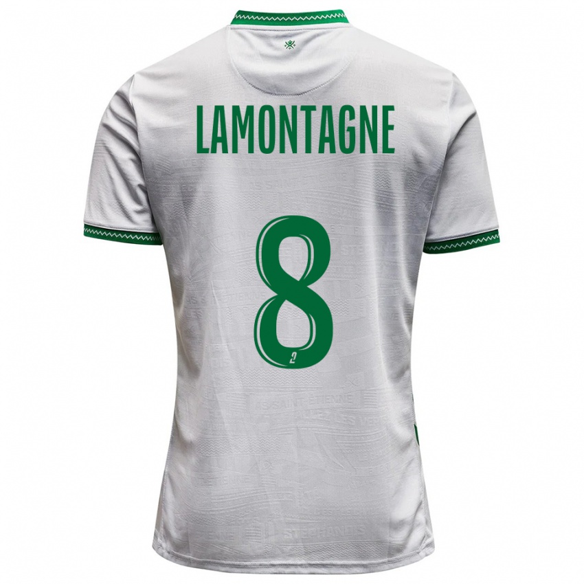 נשים אלכס למונטיין #8 לבן ירוק הרחק ג'רזי 2025/26 חולצה קצרה