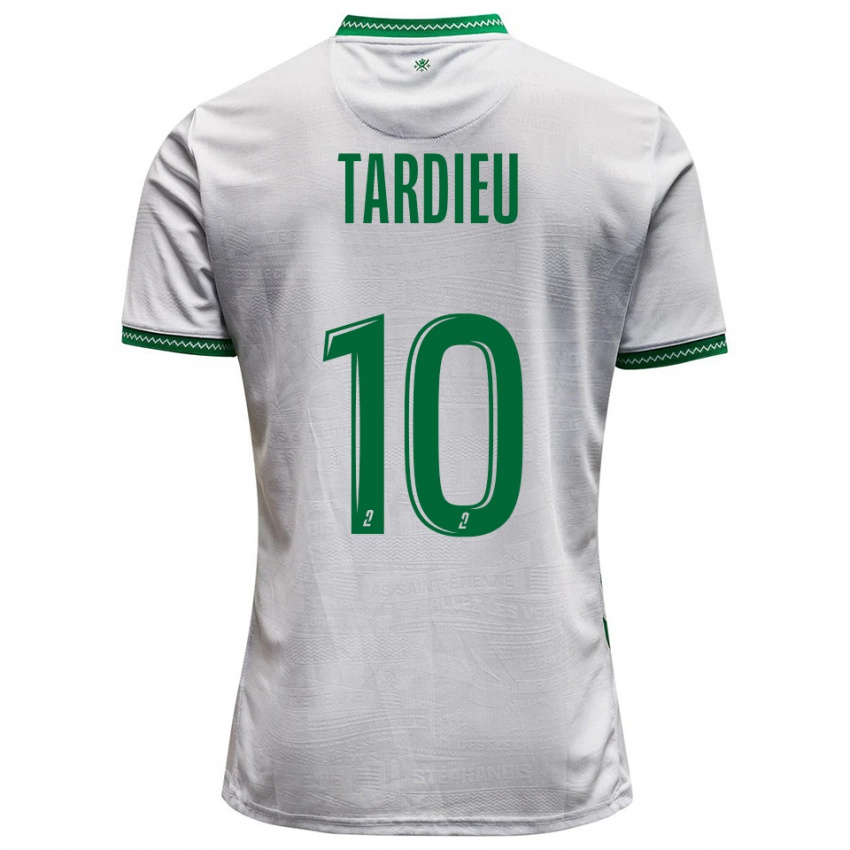 נשים פלוריאן טארדיו #10 לבן ירוק הרחק ג'רזי 2025/26 חולצה קצרה