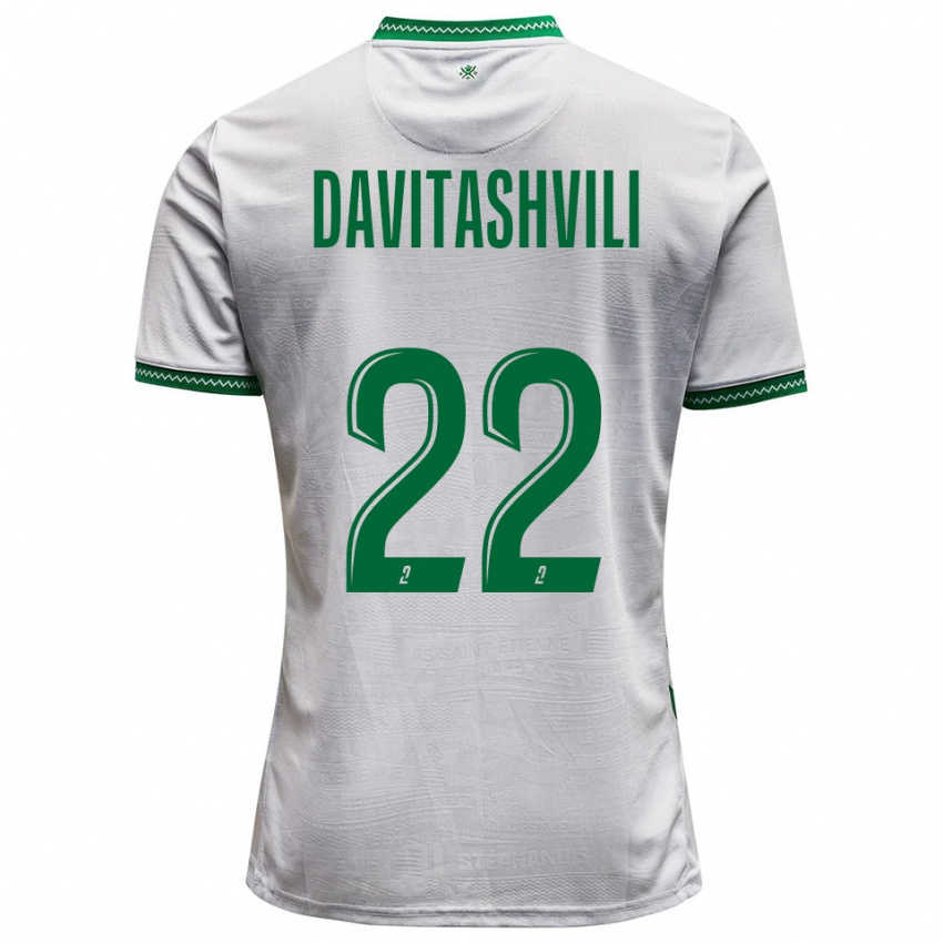 נשים זוריקו דביטאשווילי #22 לבן ירוק הרחק ג'רזי 2025/26 חולצה קצרה