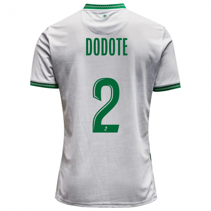 נשים Axel Dodote #2 לבן ירוק הרחק ג'רזי 2025/26 חולצה קצרה