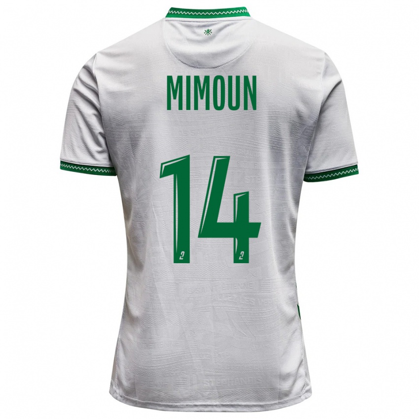 נשים Yanis Mimoun #14 לבן ירוק הרחק ג'רזי 2025/26 חולצה קצרה