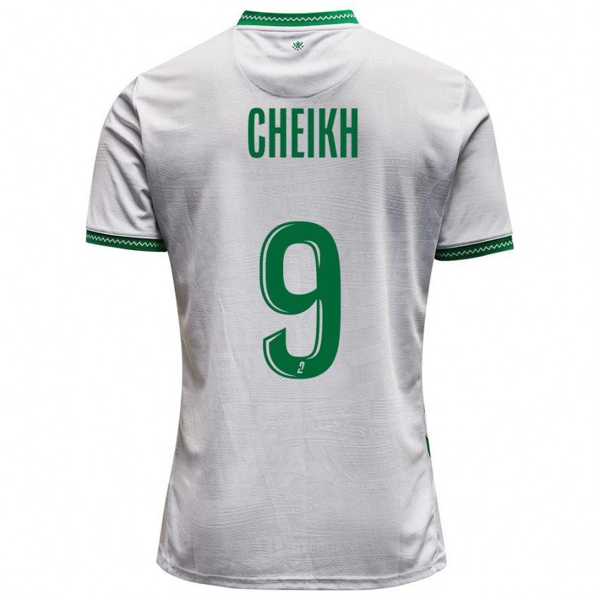 נשים Issam Cheikh #9 לבן ירוק הרחק ג'רזי 2025/26 חולצה קצרה