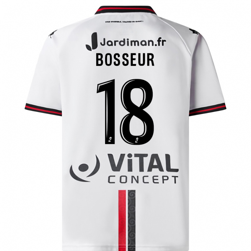 נשים Youna Bosseur #18 לבן אדום הרחק ג'רזי 2025/26 חולצה קצרה