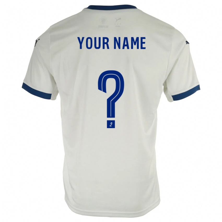 נשים השם שלך #0 לבן כחול הרחק ג'רזי 2025/26 חולצה קצרה