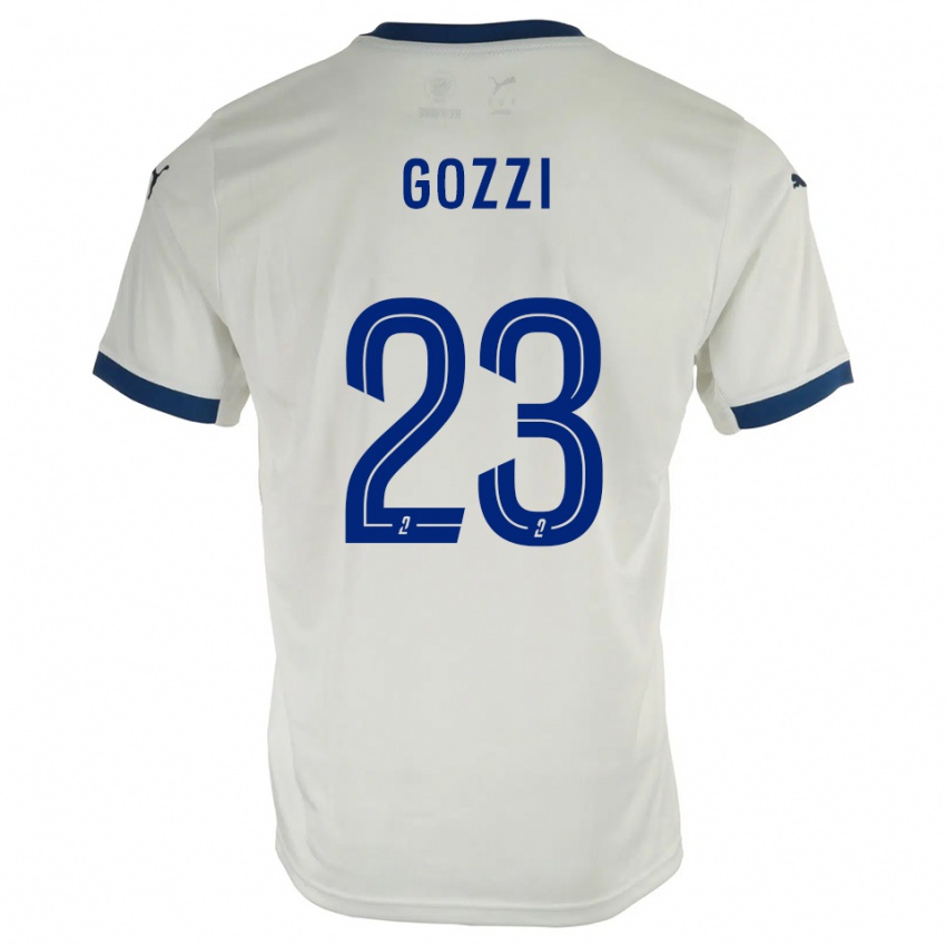 נשים פאולו גוזי #23 לבן כחול הרחק ג'רזי 2025/26 חולצה קצרה