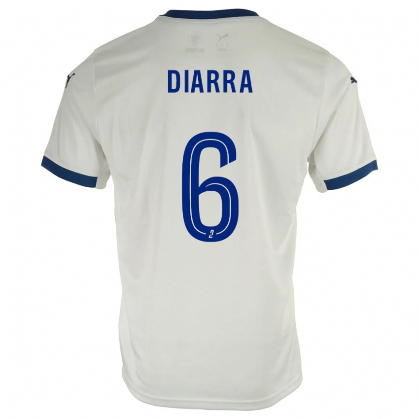 נשים Salimou Diarra #6 לבן כחול הרחק ג'רזי 2025/26 חולצה קצרה