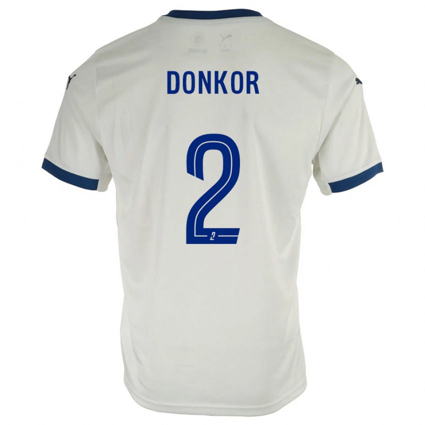 נשים Noah Donkor #2 לבן כחול הרחק ג'רזי 2025/26 חולצה קצרה