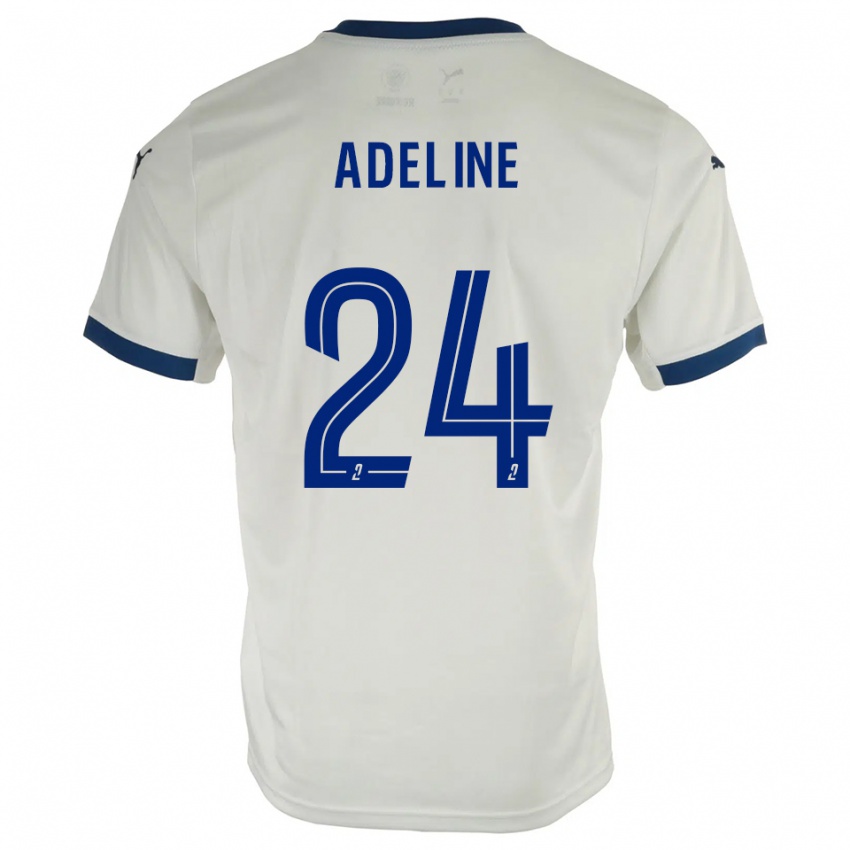 נשים מרטין אדליין #24 לבן כחול הרחק ג'רזי 2025/26 חולצה קצרה