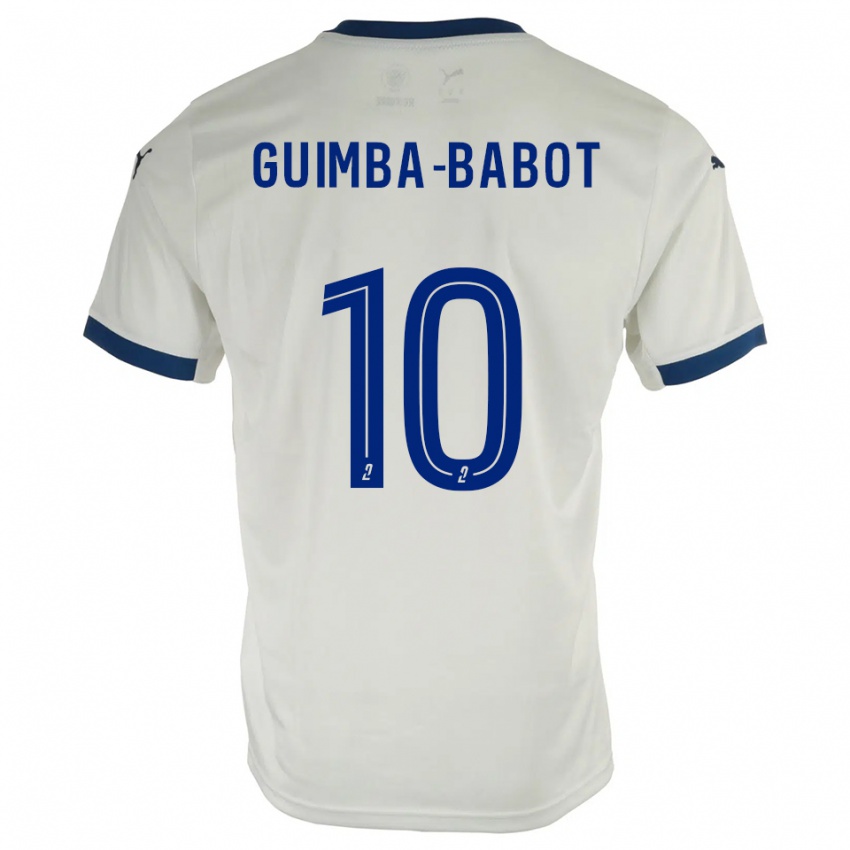 נשים Khays Guimba-Babot #10 לבן כחול הרחק ג'רזי 2025/26 חולצה קצרה