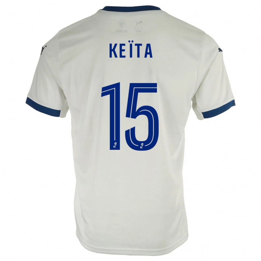 נשים Modibo Keïta #15 לבן כחול הרחק ג'רזי 2025/26 חולצה קצרה