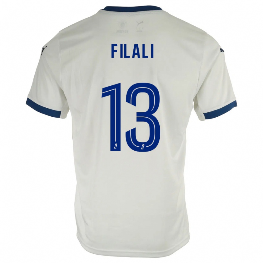 נשים Saad Filali #13 לבן כחול הרחק ג'רזי 2025/26 חולצה קצרה