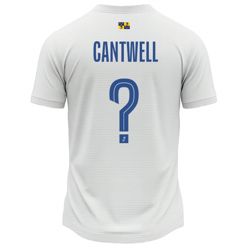 נשים Anna Cantwell #0 לבן כחול הרחק ג'רזי 2025/26 חולצה קצרה