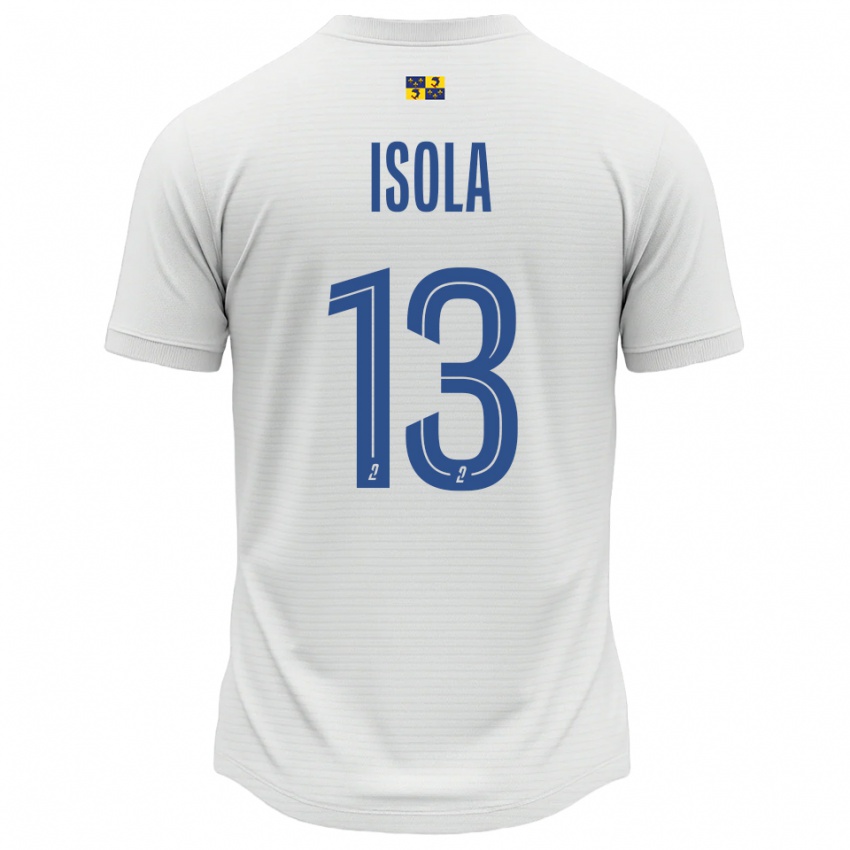 נשים באטיס איסולה #13 לבן כחול הרחק ג'רזי 2025/26 חולצה קצרה