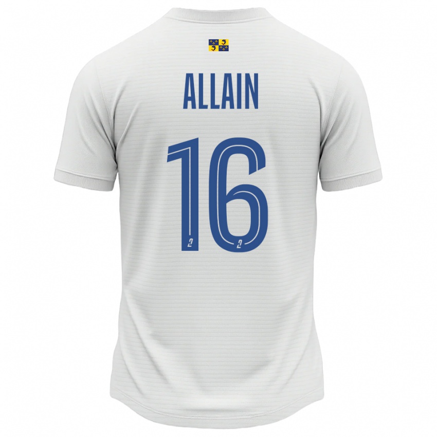 נשים בובי אליין #16 לבן כחול הרחק ג'רזי 2025/26 חולצה קצרה