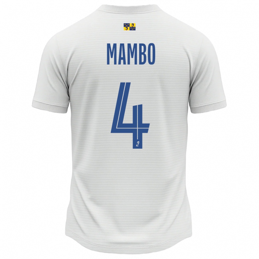 נשים Stone Mambo #4 לבן כחול הרחק ג'רזי 2025/26 חולצה קצרה