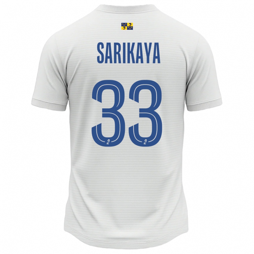 נשים אפי סריקאיה #33 לבן כחול הרחק ג'רזי 2025/26 חולצה קצרה