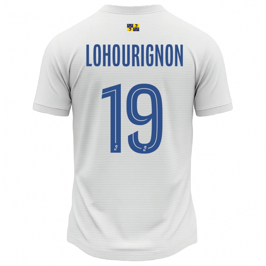 נשים Ndeye Lohourignon #19 לבן כחול הרחק ג'רזי 2025/26 חולצה קצרה