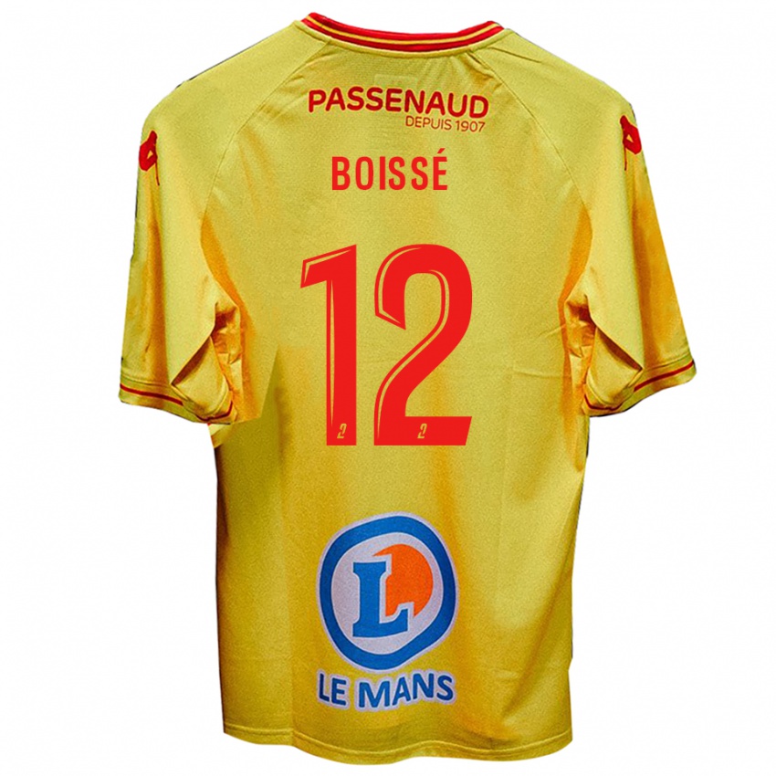 נשים נועה בואיסה #12 צהוב הרחק ג'רזי 2025/26 חולצה קצרה