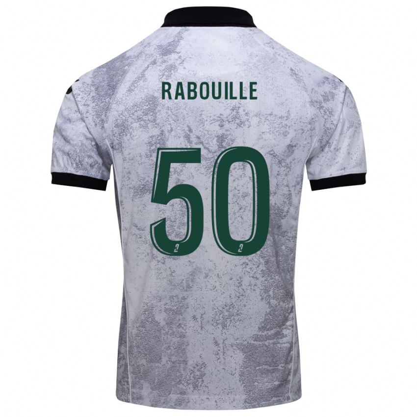 נשים ולנטין רבוויל #50 לבן שחור הרחק ג'רזי 2025/26 חולצה קצרה