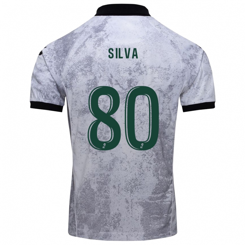 נשים Brian Silva #80 לבן שחור הרחק ג'רזי 2025/26 חולצה קצרה