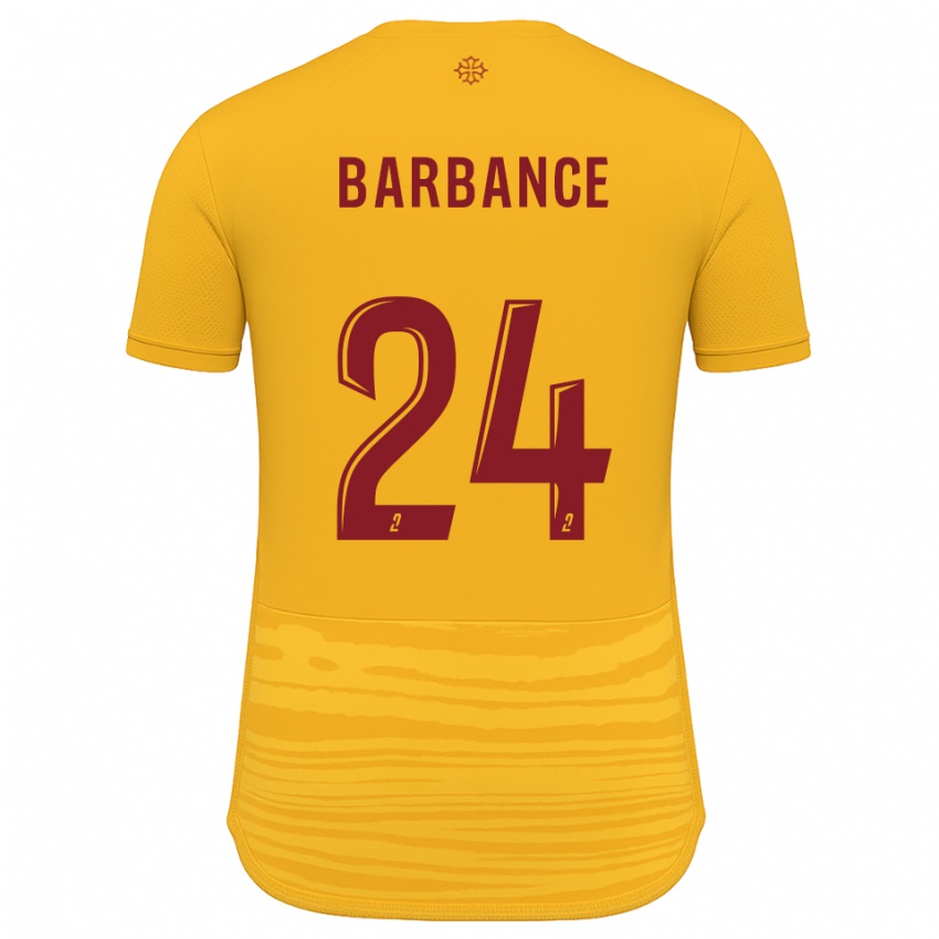 נשים Solène Barbance #24 כתום בורדו הרחק ג'רזי 2025/26 חולצה קצרה