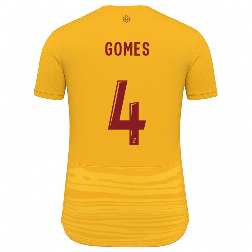 נשים Paul Gomes #4 כתום בורדו הרחק ג'רזי 2025/26 חולצה קצרה