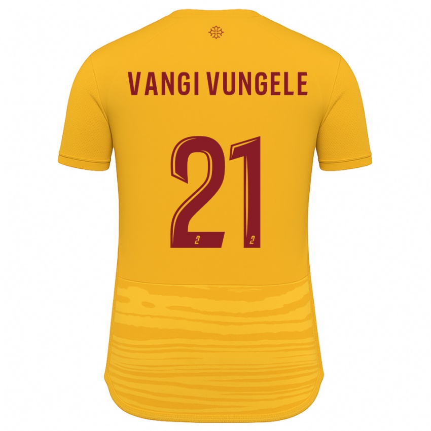 נשים Luzolo Vangi Vungele #21 כתום בורדו הרחק ג'רזי 2025/26 חולצה קצרה