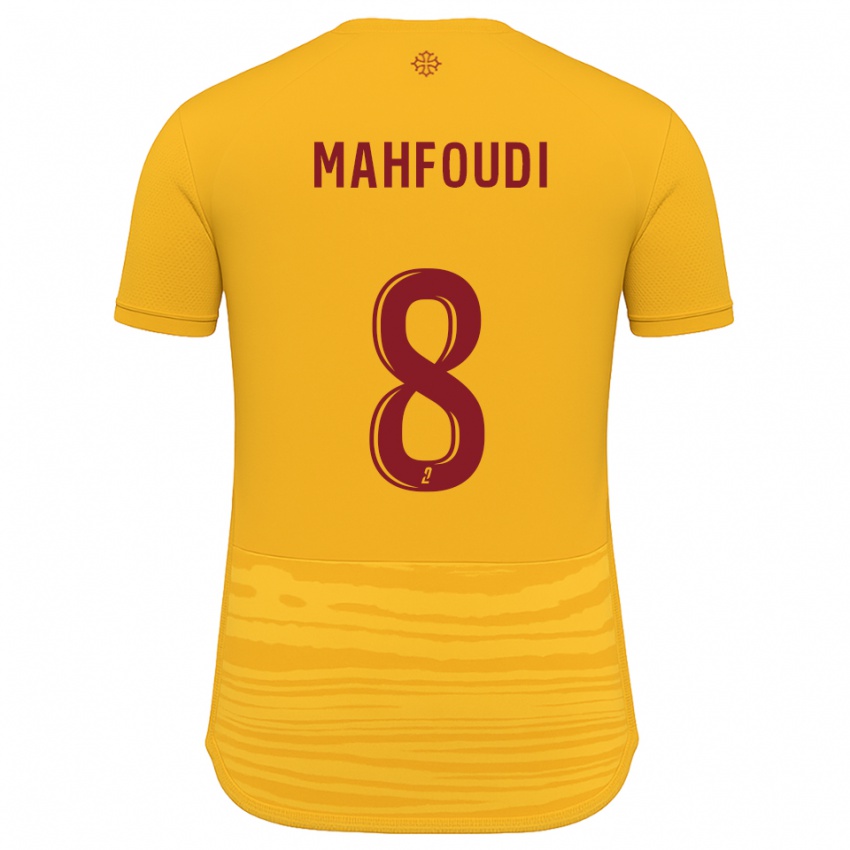 נשים Chakib Mahfoudi #8 כתום בורדו הרחק ג'רזי 2025/26 חולצה קצרה