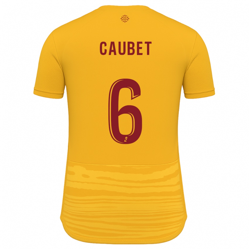 נשים Antoine Caubet #6 כתום בורדו הרחק ג'רזי 2025/26 חולצה קצרה