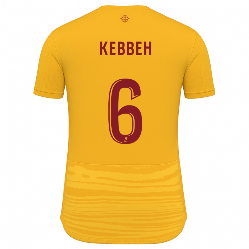 נשים Ali Kebbeh #6 כתום בורדו הרחק ג'רזי 2025/26 חולצה קצרה