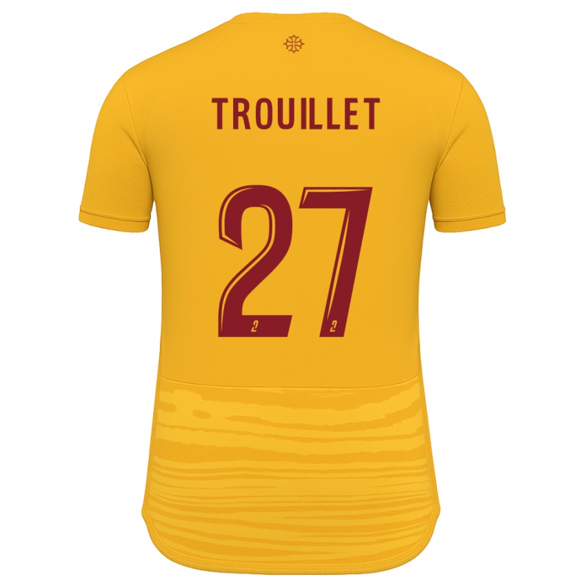 נשים Alexis Trouillet #27 כתום בורדו הרחק ג'רזי 2025/26 חולצה קצרה