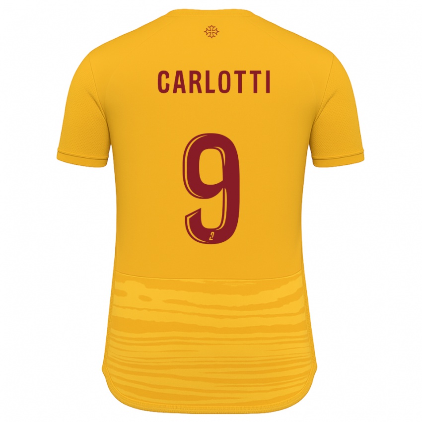 נשים Fabio Carlotti #9 כתום בורדו הרחק ג'רזי 2025/26 חולצה קצרה