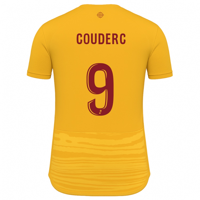 נשים Enzo Couderc #9 כתום בורדו הרחק ג'רזי 2025/26 חולצה קצרה