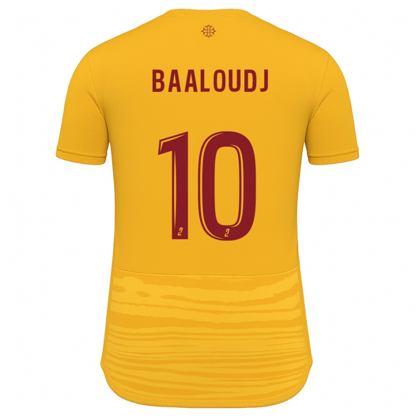 נשים Mehdi Baaloudj #10 כתום בורדו הרחק ג'רזי 2025/26 חולצה קצרה