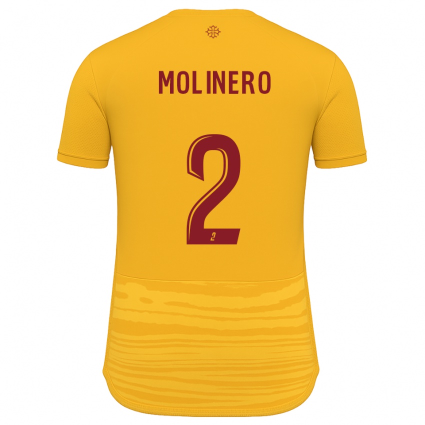 נשים Leny Molinero #2 כתום בורדו הרחק ג'רזי 2025/26 חולצה קצרה